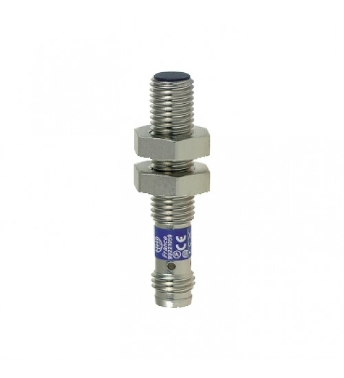 XS1N08PA349S - Inductive proximity sensors XS, inductive sensor XS1 M8, L42mm, brass, Sn2.5 mm, 12...24 VDC, M8 | Schneider Electric