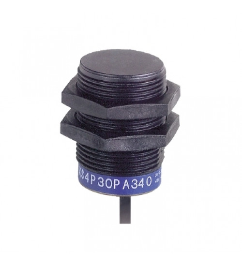 XS4P30PA340 - Inductive proximity sensors XS, inductive sensor XS4 M30, L43mm, PPS, Sn15mm, 12...24 VDC, cable 2 m - Telemecanique