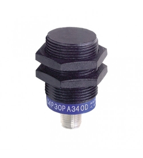 XS4P30PA340D - Inductive proximity sensors XS, inductive sensor XS4 M30, L50mm, PPS, Sn15mm, 12...24 VDC, M12 - Telemecanique Sensors