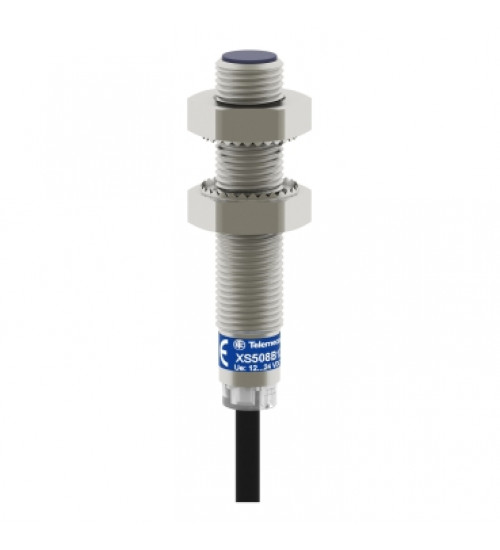 XS608B1PAL2 - Inductive proximity sensors XS, inductive sensor XS6 M8, L51mm, stainless, Sn2.5 mm, 12...48 VDC, cable 2 m - Telemecanique