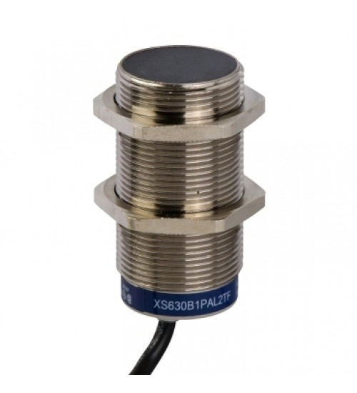 XS630B1PAL2 - Inductive proximity sensors XS, inductive sensor XS6 M30, L62mm, brass, Sn15mm, 12...48 VDC, cable 2 m - Telemecanique