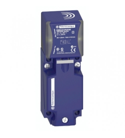 XS8C4A1DPG13 - Inductive proximity sensors XS, inductive sensor XS8 40x40x117, PBT, Sn20 mm, 12...48 VDC, terminals - Telemecanique Sensors