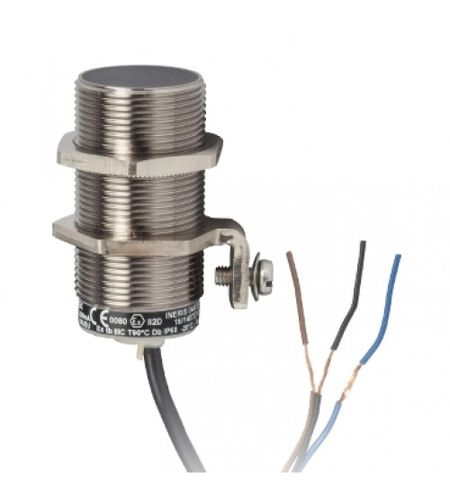 XSAV11373EX - Rotation monitoring for hazardous area dust, M30, Sn10mm, 6...150c/mn, NC, cable 2 m - Telemecanique Sensors