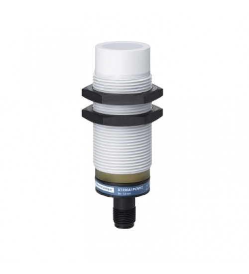 XT230A1PCM12 - Capacitive proximity sensors XT, cylindrical M30, plastic, Sn 15 mm, 12...24 V DC - Telemecanique Sensors