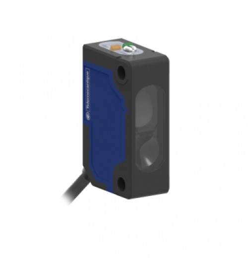 XUM9ANXBL2 - Photoelectric sensors XU, photo electric sensor, miniature, polarised, Smax=8 m, NPN, cable 2 m - Telemecanique