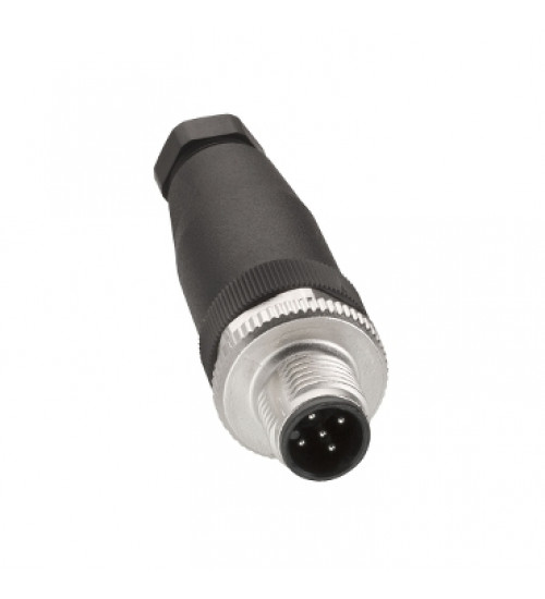 XZCC12MDM50B - Male, M12, 5 pin, straight connector, cable gland Pg 7 - Telemecanique