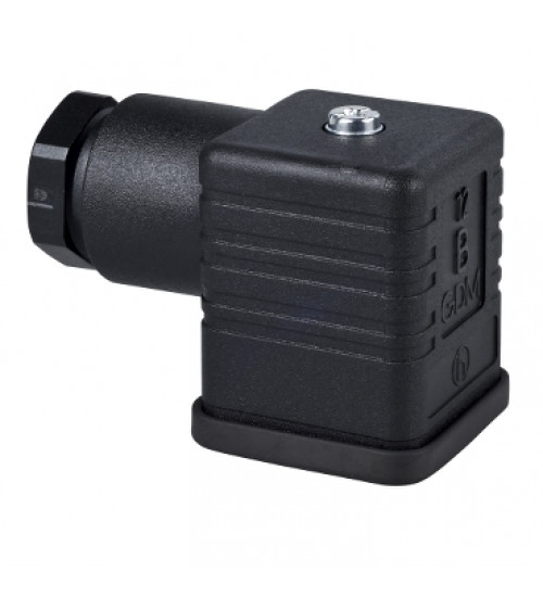 XZCC43FCP40B - Female, DIN 43650 A, 4 pin, elbowed connector, cable gland Pg 11 - Telemecanique