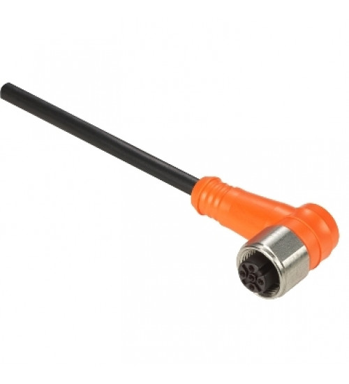 XZCPA1241L5 - Pre wired connectors XZ, elbowed female, M12, 4 pins, cable PVC 5 m - Telemecanique