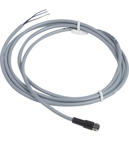 XZCPV0941L2 - Pre wired connectors XZ, straight female, M8, 4 pins, cable PVC 2 m - Telemecanique Sensors