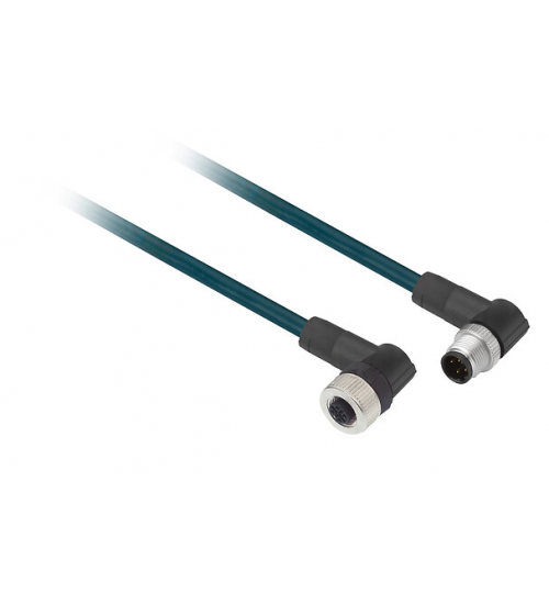 XZCR1512041C5 - Jumper cable XZ, male straight M12 4 pin, female elbowed M12 4 pin, PUR 5 m - Telemecanique Sensors XZCR1512041C5 - Jumper cable XZ, male straight M12 4 pin, female elbowed M12 4 pin, PUR 5 m - Telemecanique Sensors