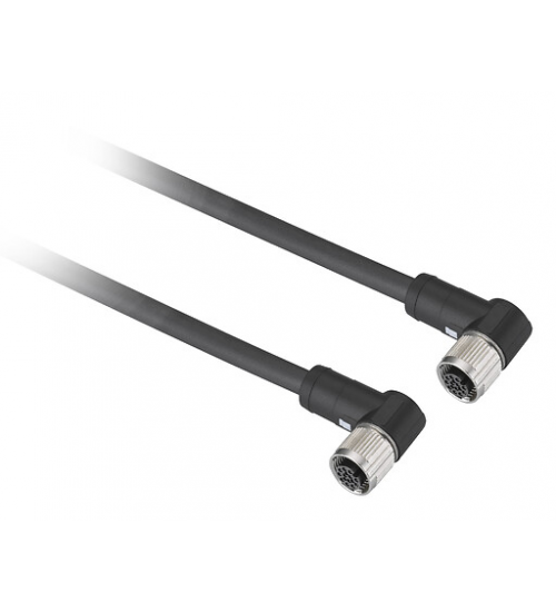 XZCRB4545P14L2 - Jumper cable XZ, elbowed female M12 12 pin, elbowed female M12, 12 pin, 2 m - Telemecanique Sensors XZCRB4545P14L2 - Jumper cable XZ, elbowed female M12 12 pin, elbowed female M12, 12 pin, 2 m - Telemecanique Sensors