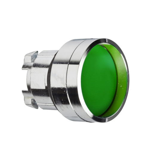 Schneider Electric ZB4BA36 - green recessed pushbutton head Ã22 spring return unmarked