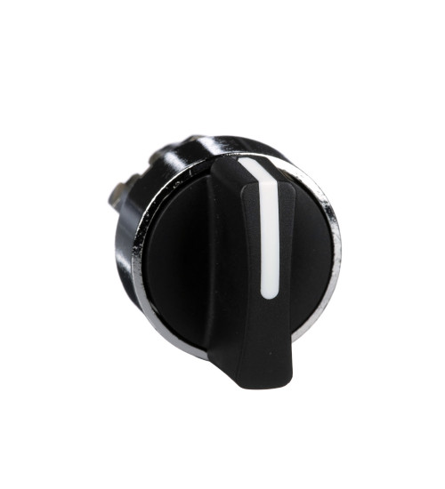 Schneider Electric ZB4BD2 - black selector switch head Ã22 2-position stay put