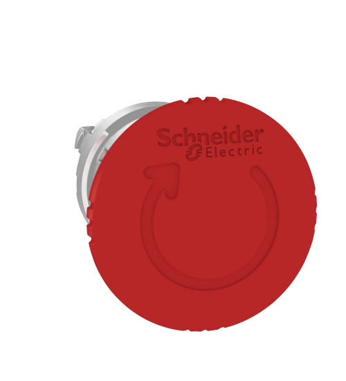 Schneider Electric ZB4BS844 - Emergency stop head, switching off, metal, red mushroom Ã40, Ã22, trigger latching turn to release