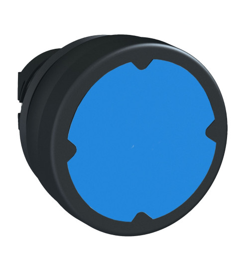 Schneider Electric ZB5AC680 - Head for push button, Harmony XB5, harsh environment, dark blue, 22mm, spring return, unmarked