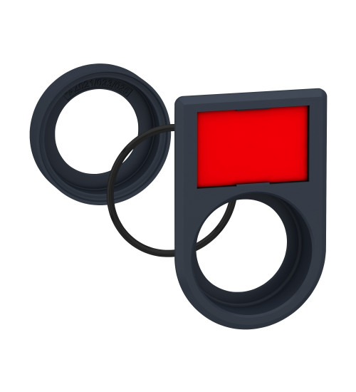 Schneider Electric ZB5AZ025 - Flush mounting kit Ã30 for push buttons and pilot lights Ã22, plastic, 2-line legend