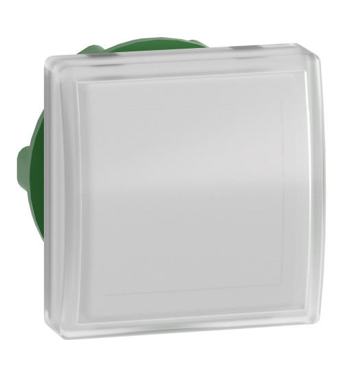 Schneider Electric ZB5CV013 - Head for pilot light, Harmony XB5, square white, 22mm, with plain lens, universal LED