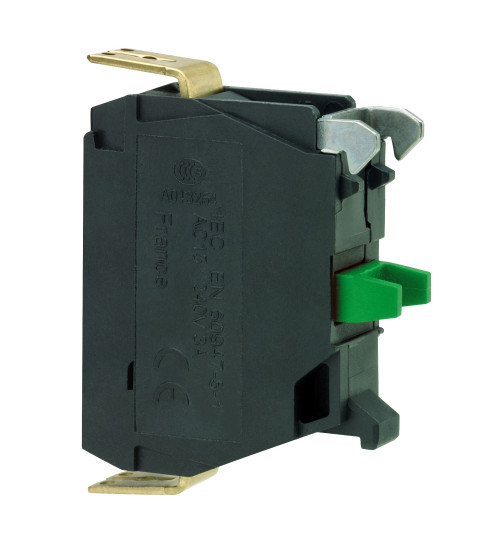 ZBE101N - Single contact block, Harmony XB5N XB7N, silver alloy, screw clamp terminal, 1 NO - Schneider Electric