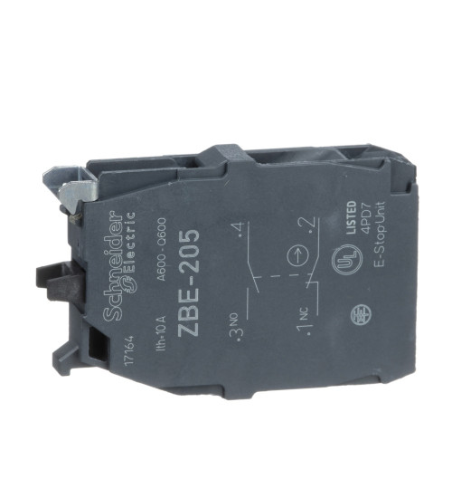 Schneider Electric ZBE205 - double contact block's for head ÃƒÆ’Ã‚Ëœ22 1NO+1NC screw clamp terminal