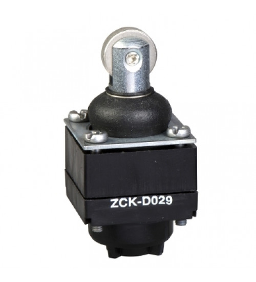 ZCKD029 - Limit switch head, Limit switches XC Standard, ZCKD, steel roller plunger with boot - Telemecanique