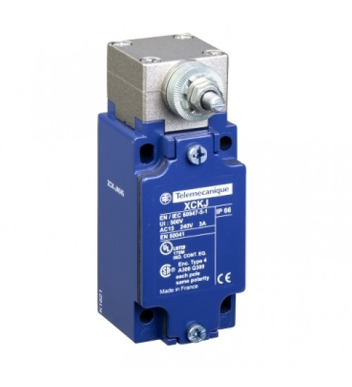 ZCKJ404 - Limit switch body with spring return rotary head, Limit switches XC Standard, ZCKJ, w/o lever, fixed, 2C/O, snap, Pg13 - Telemecanique
