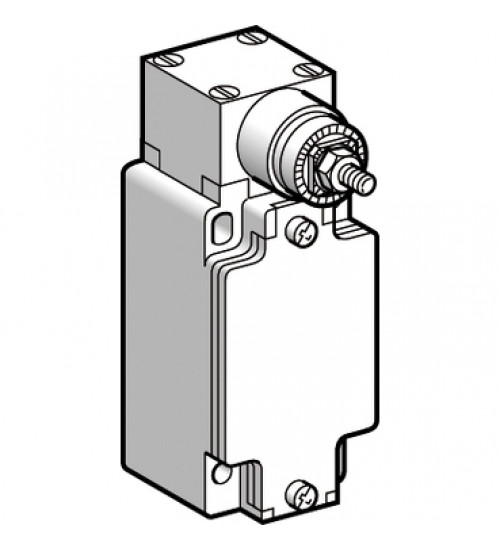 ZCKJ404H29 - Limit switch body with spring return rotary head, Limit switches XC Standard, ZCKJ, w/o lever, fixed, 2C/O, snap, M20 - Telemecanique