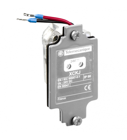 ZCKZ034 - Indicator module 2 neons with cover, 220/240 VAC, for fixed XCKJ - Telemecanique Sensors ZCKZ034 - Indicator module 2 neons with cover, 220/240 VAC, for fixed XCKJ - Telemecanique Sensors