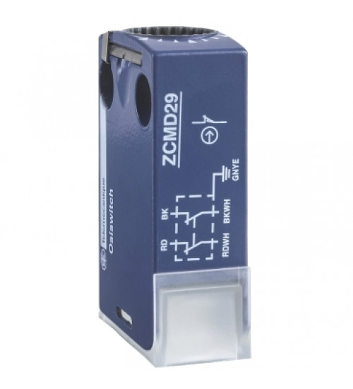 ZCMD21M12 - Limit switch body, Limit switches XC Standard, ZCMD, 1C/O, silver, snap action, connection, M12 - Telemecanique
