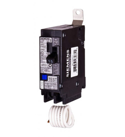B115AFC 15 Amp Single Pole Combination AFCI Arc Fault Bolt - On Circuit Breaker The Siemens BL Bolt - On Circuit Breaker is a panel board mounted, non - interchangeable trip molded case Bolt - On Circuit Breaker. - Siemens