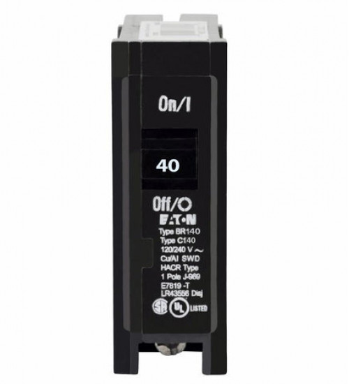 BR140 - Eaton Cutler-Hammer 40 Amp Single Pole Circuit Breaker