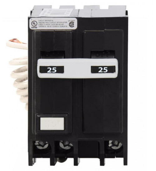 GFTCB225 - Eaton Cutler-Hammer 25 Amp Double Pole GFCI Circuit Breaker