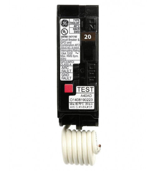 THQL1120DF - GE - Plug - In - 20 Amp - 1 Pole - 120 Volt