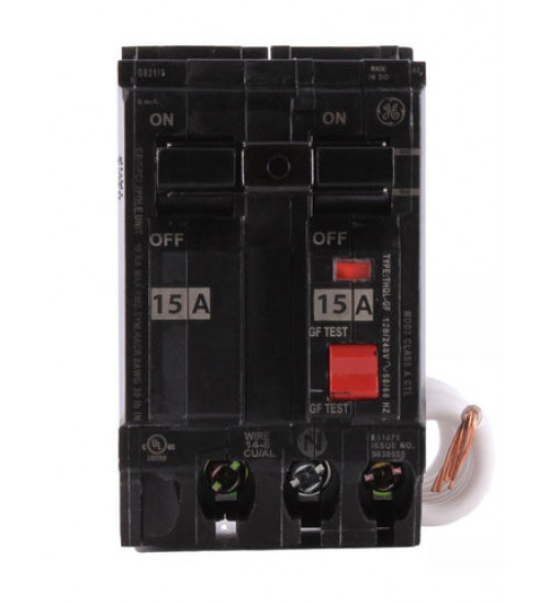 THQL2115GF1 - GE - Plug - In - 15 Amp - 2 Pole - 240 Volt THQL2115GF1 - GE - Plug - In - 15 Amp - 2 Pole - 240 Volt
